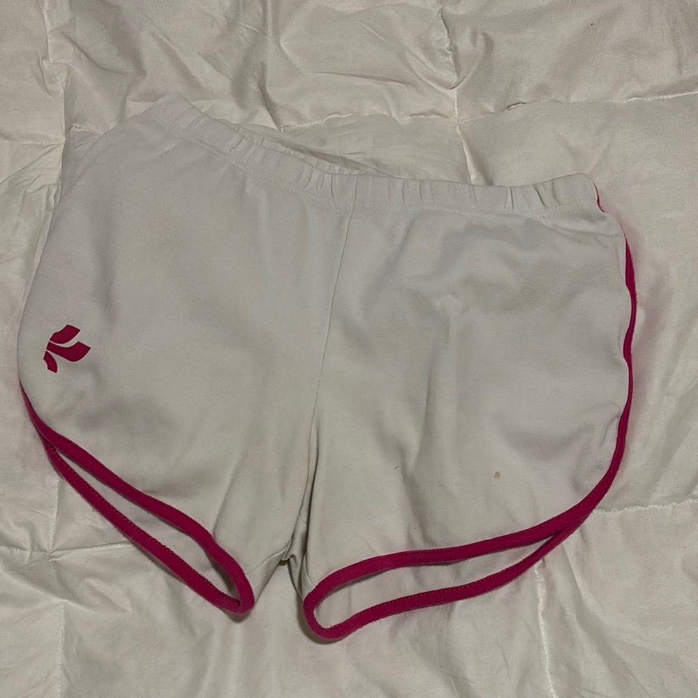 Women's Gray Shorts with Pink Trim